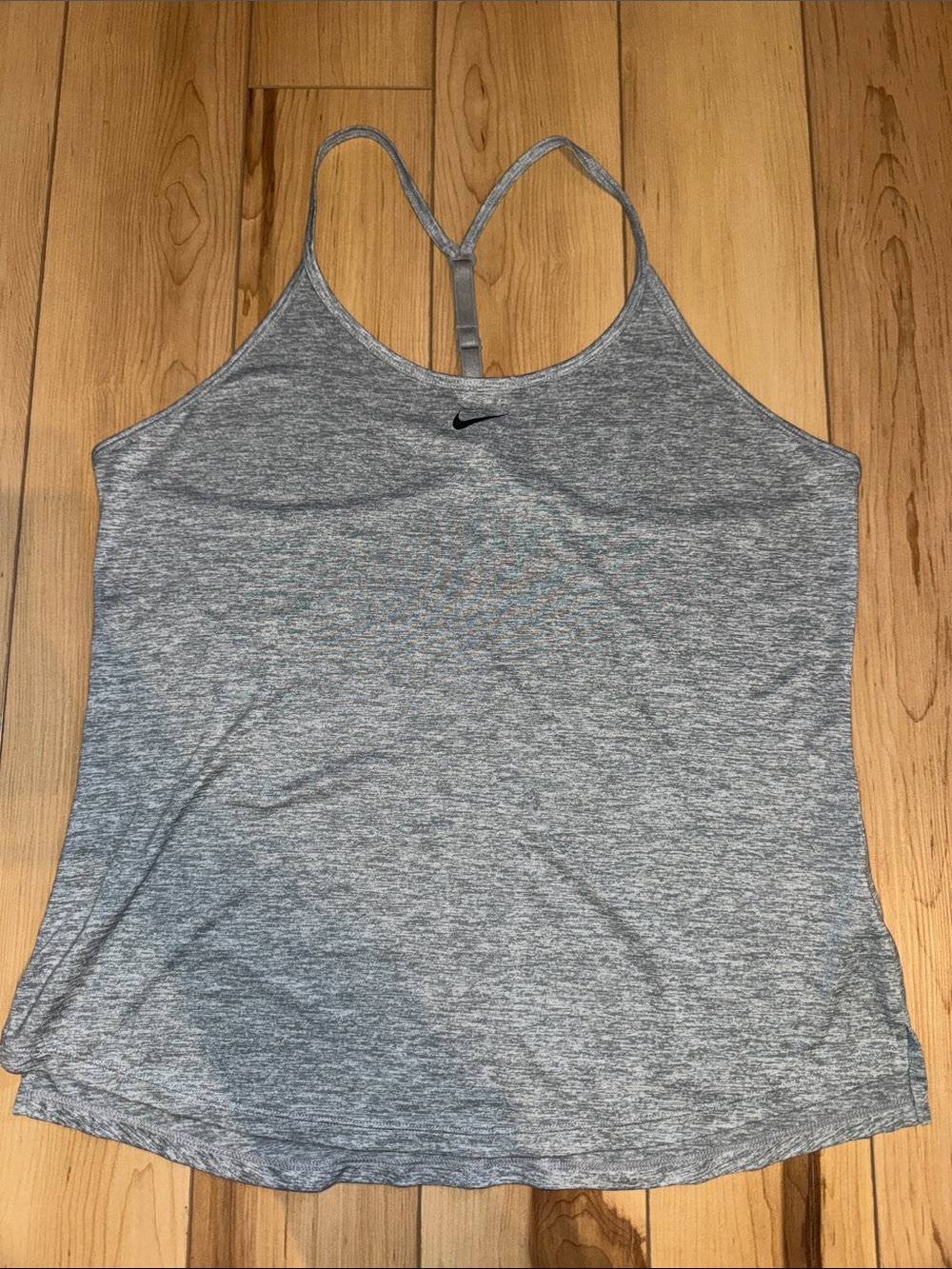 NWOT Nike Women's Heather Gray Adjustable Strappy Racerback Tank Top Size Large